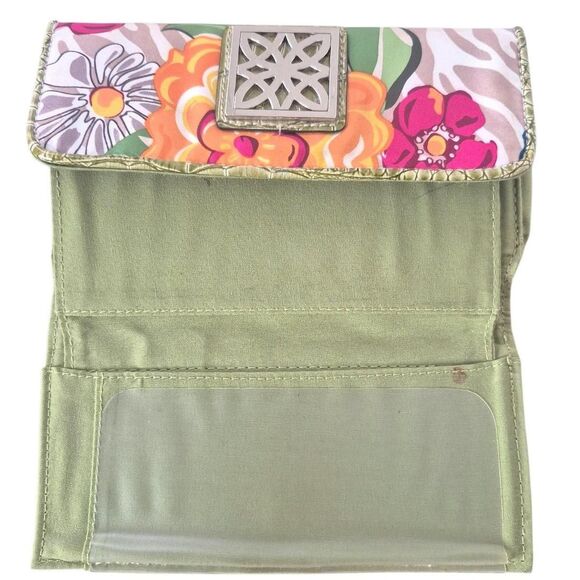 Jeun Bang Multi-coloured Floral French Clutch Wallet Snap Closure - Picture 6 of 6